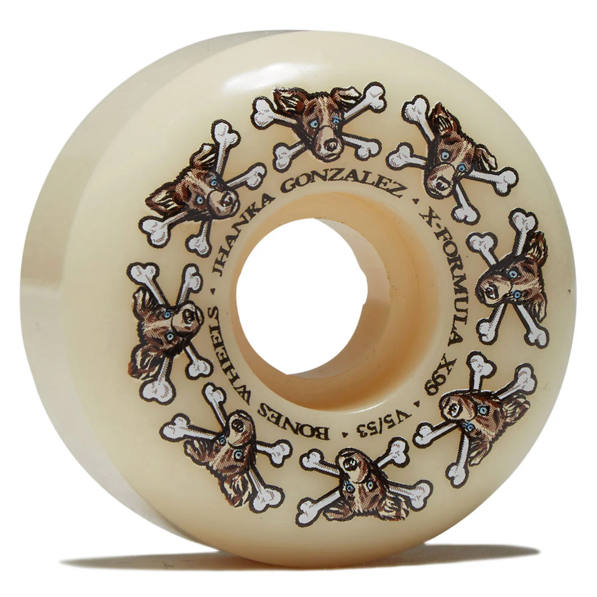 X-Formula Jhanka Gonzalez Vato Dog 99a V5 Sidecut Skateboard Wheels - 53mm