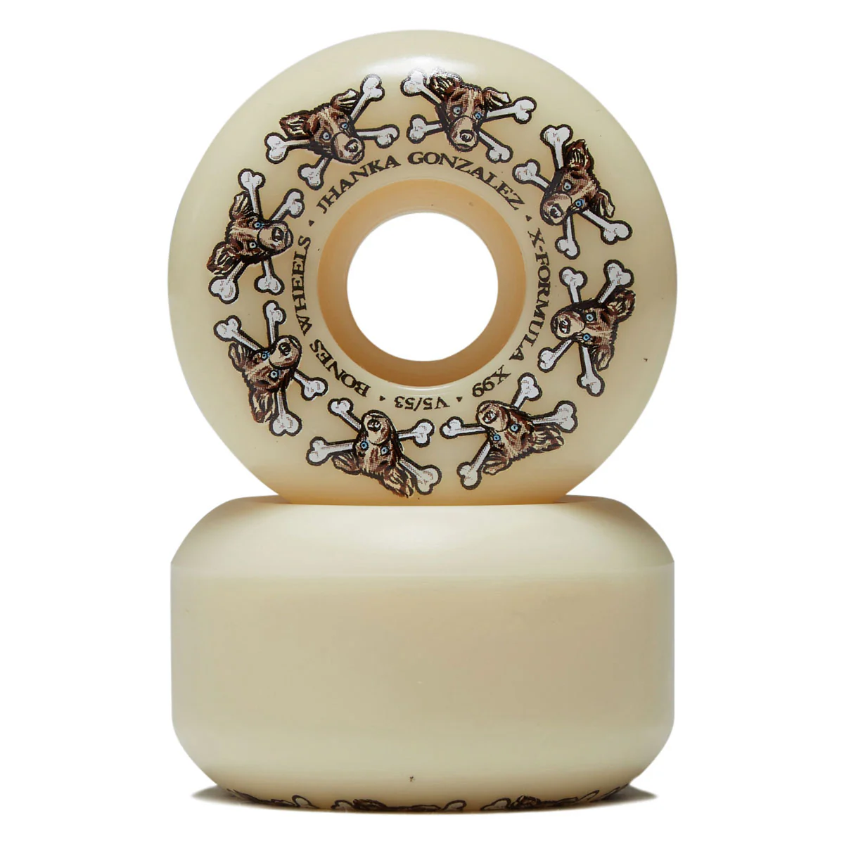 X-Formula Jhanka Gonzalez Vato Dog 99a V5 Sidecut Skateboard Wheels - 53mm - Image 2