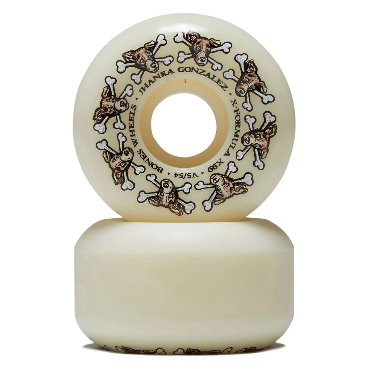 X-Formula Jhanka Gonzalez Vato Dog 99a V5 Sidecut Skateboard Wheels - 54mm - Image 2