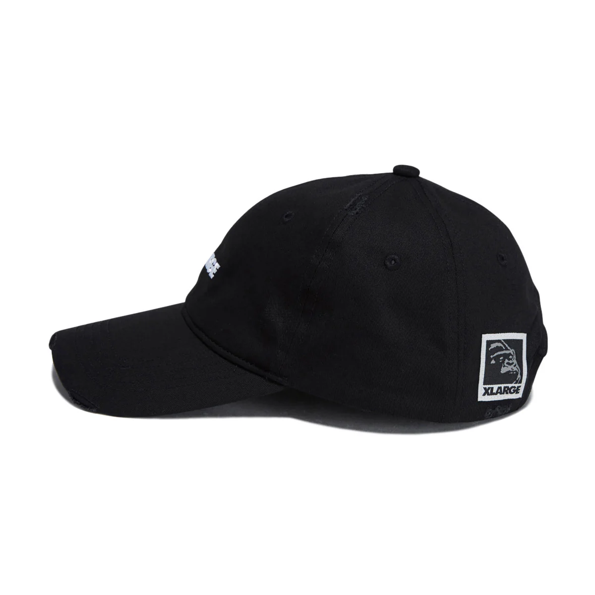 XLarge Label Brand 6 Panel Hat - Black - Image 4