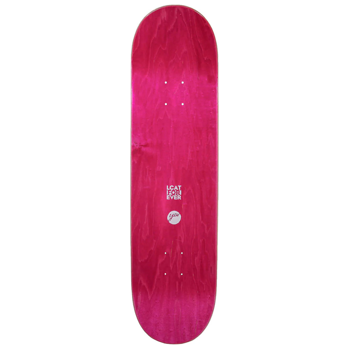 Yew I Love Yew Skateboard Deck - Green - 8.25" - Image 2
