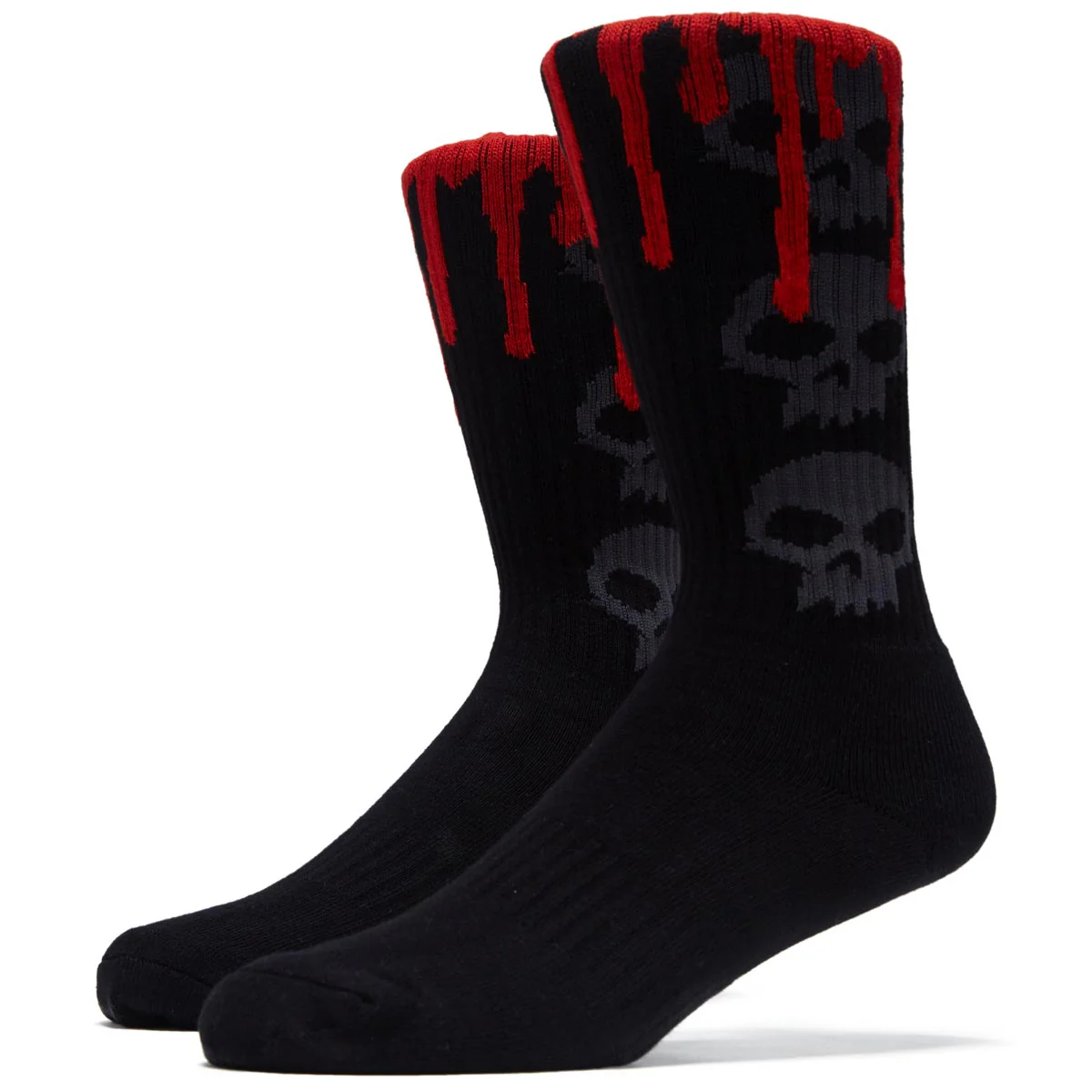 Zero 3 Skull Blood Socks - Black/Black
