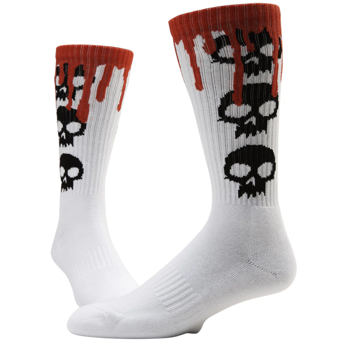 Zero 3 Skull Blood Socks - White - Image 2