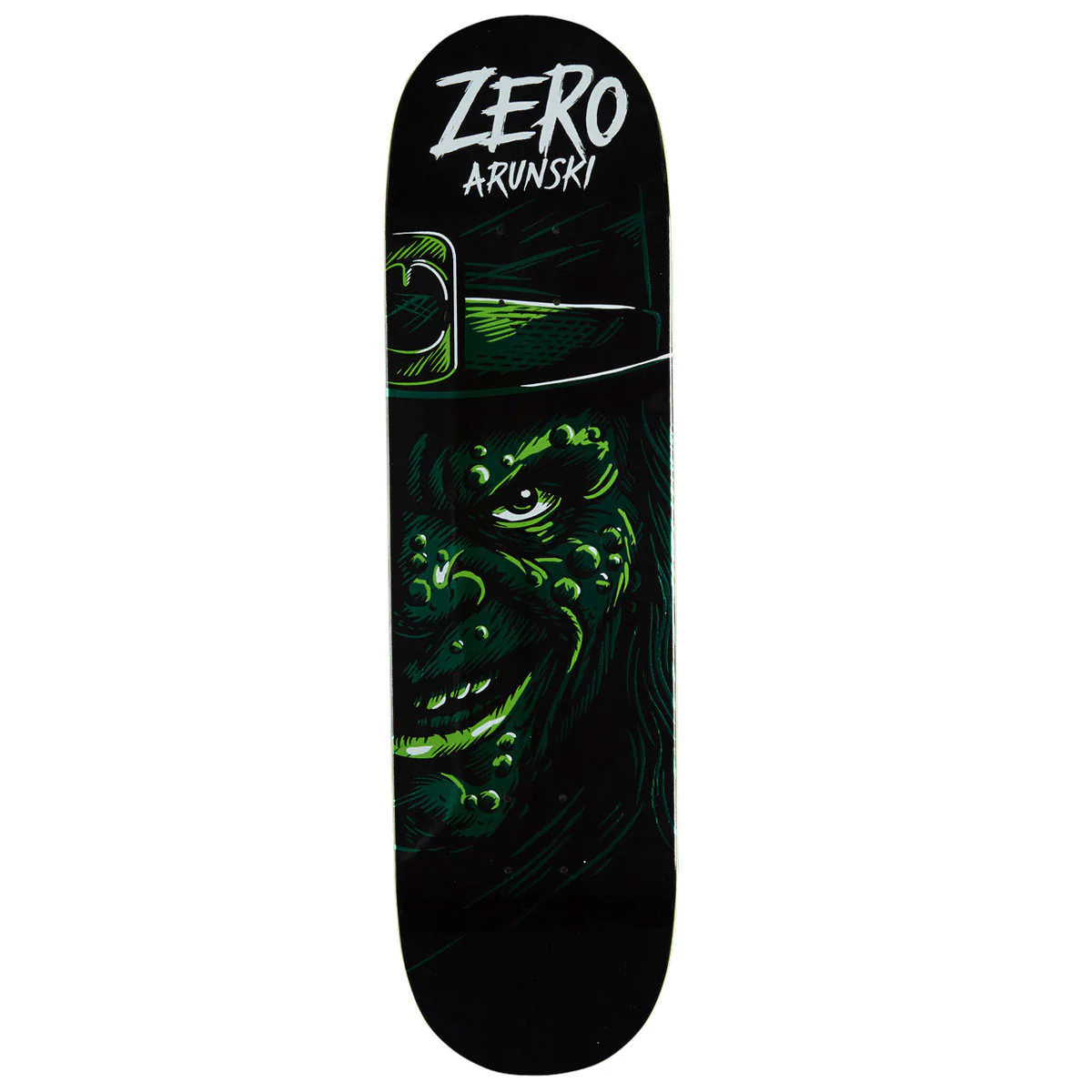 Zero St Paddy's Leprechaun Arunski Skateboard Deck - Green Foil - 8.50"